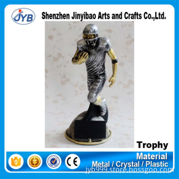 Trophy products and USA feature custom logo sporting racing Rugby trophy